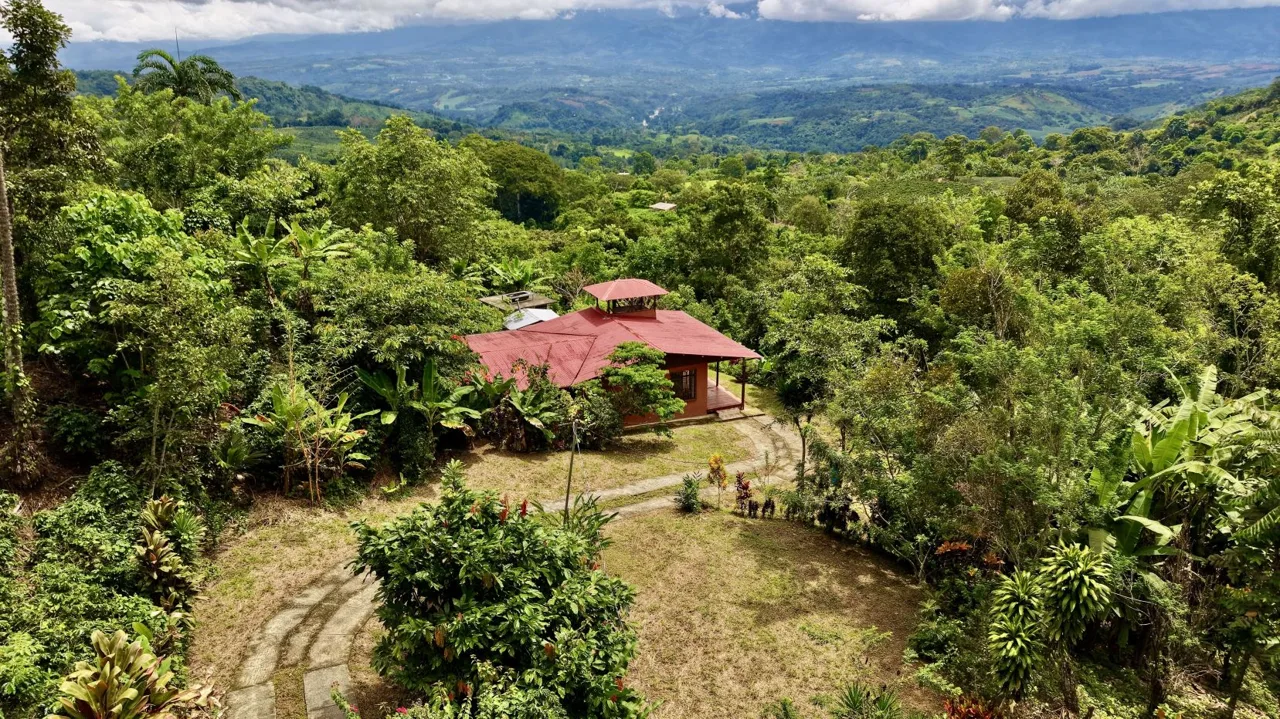 Organic Farm with Home for sale with Talamanca Views in San Gabriel, Sustainable Retreat