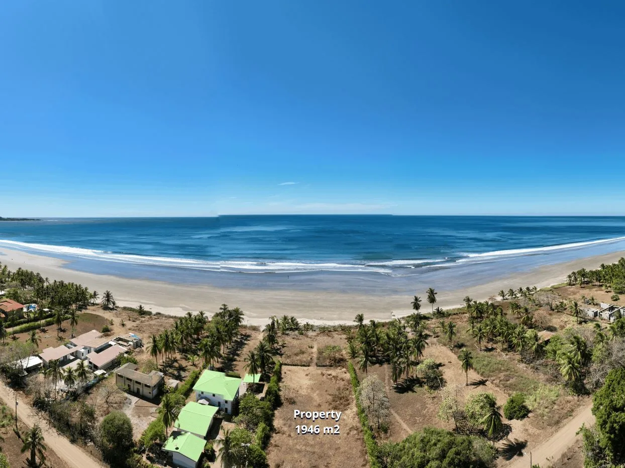 Beachfront Lot for Sale in Costa de Oro – 1,942 m² Oceanfront Property, Nicoya Peninsula