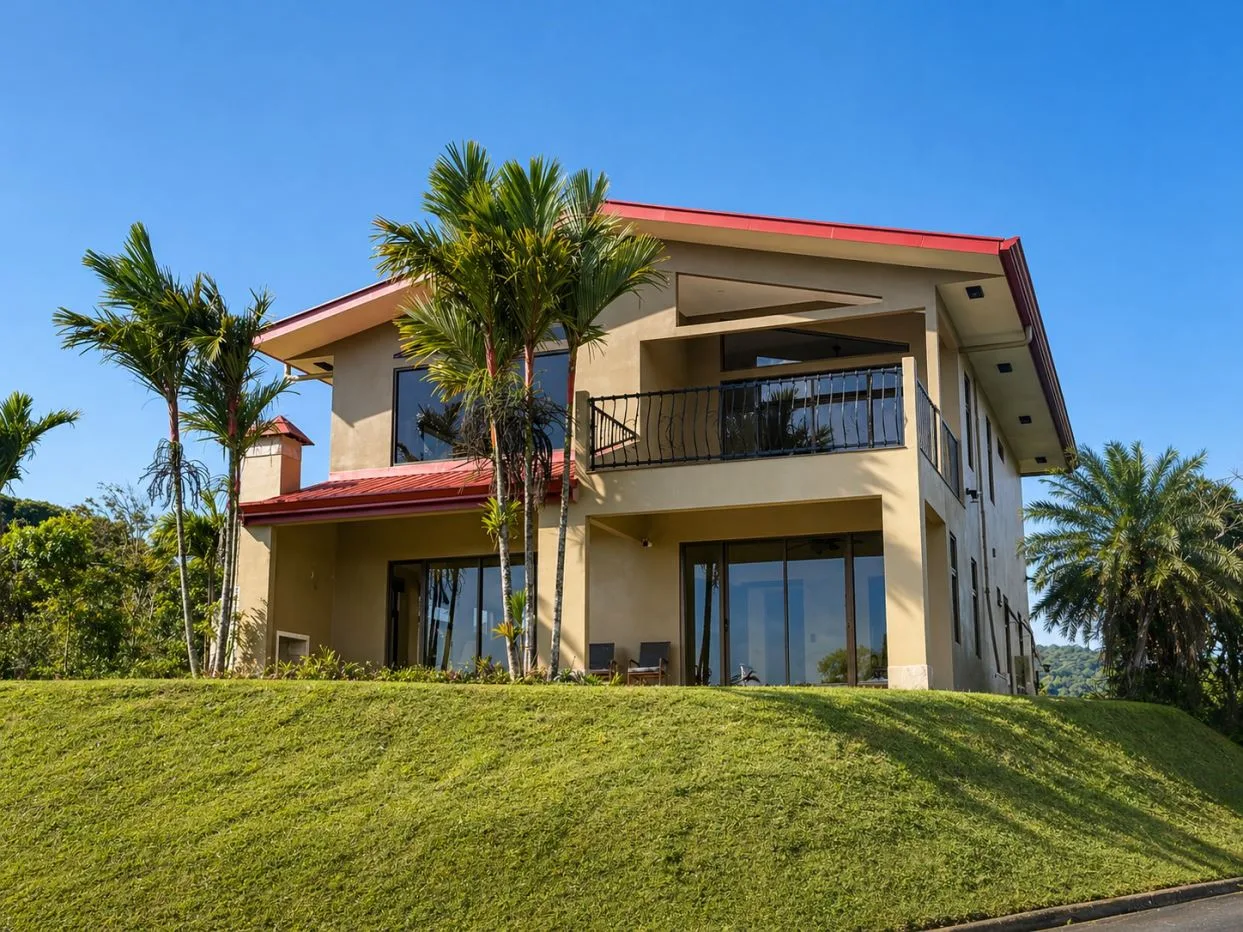 Panoramic Lake Arenal View 3 BR 3BA Home in Exclusive Gated Community with Pool