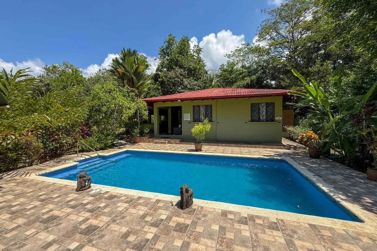Gorgeous Jungle Hotel with 11 Beds including Owner/Manager Unit, Sparkling Pool &amp; River Setting in Ojochal Costa Rica