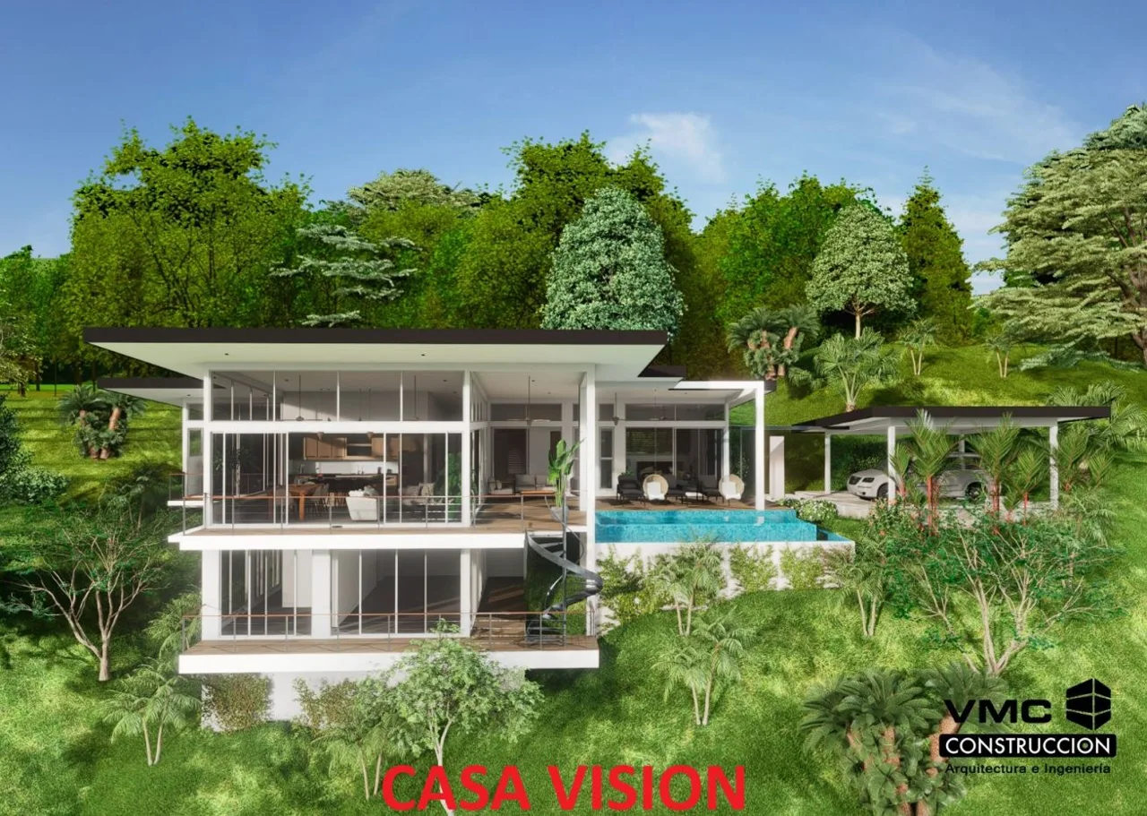 A Huge Rainforest, River &amp; Waterfall Property With TWO Mountain &amp; Jungle-View Luxury Homes on a Massive 4.93 Acre Lot
