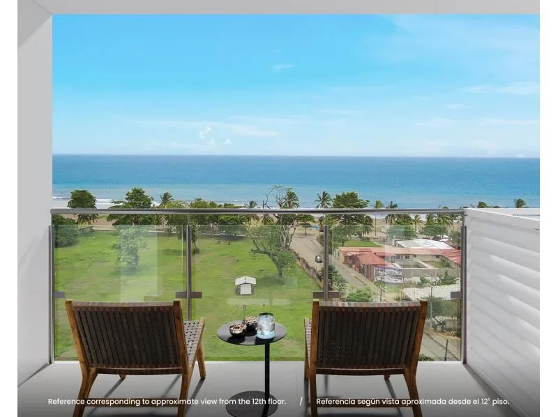 Modern 12th-Floor Condo in Live Jacó – 2 Bedrooms, 2 Bathrooms with Panoramic Views