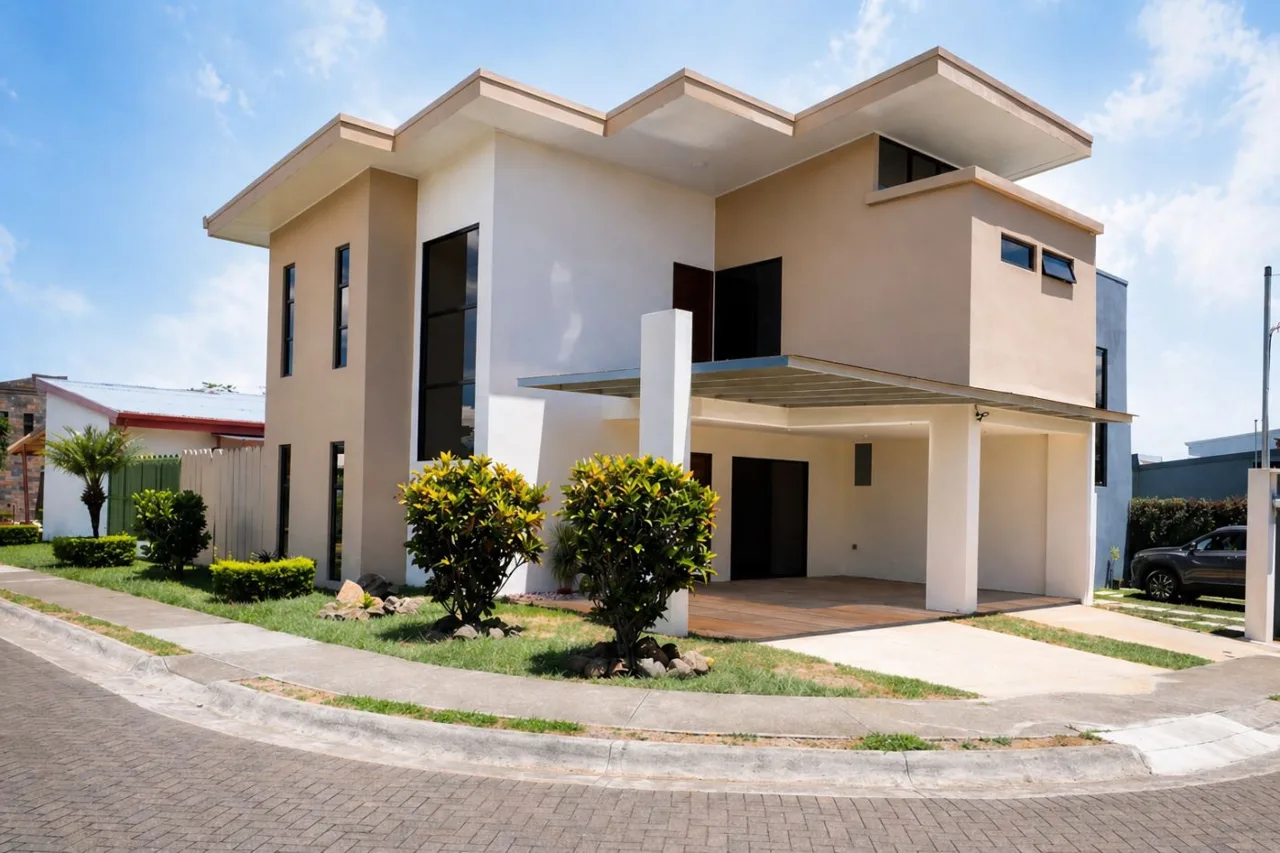 Brand-New Home for Sale in Turrúcares, Costa Rica,Alajuela | 2-Story Gated Community Home with Amenities, Just 5 Minutes from Route 27