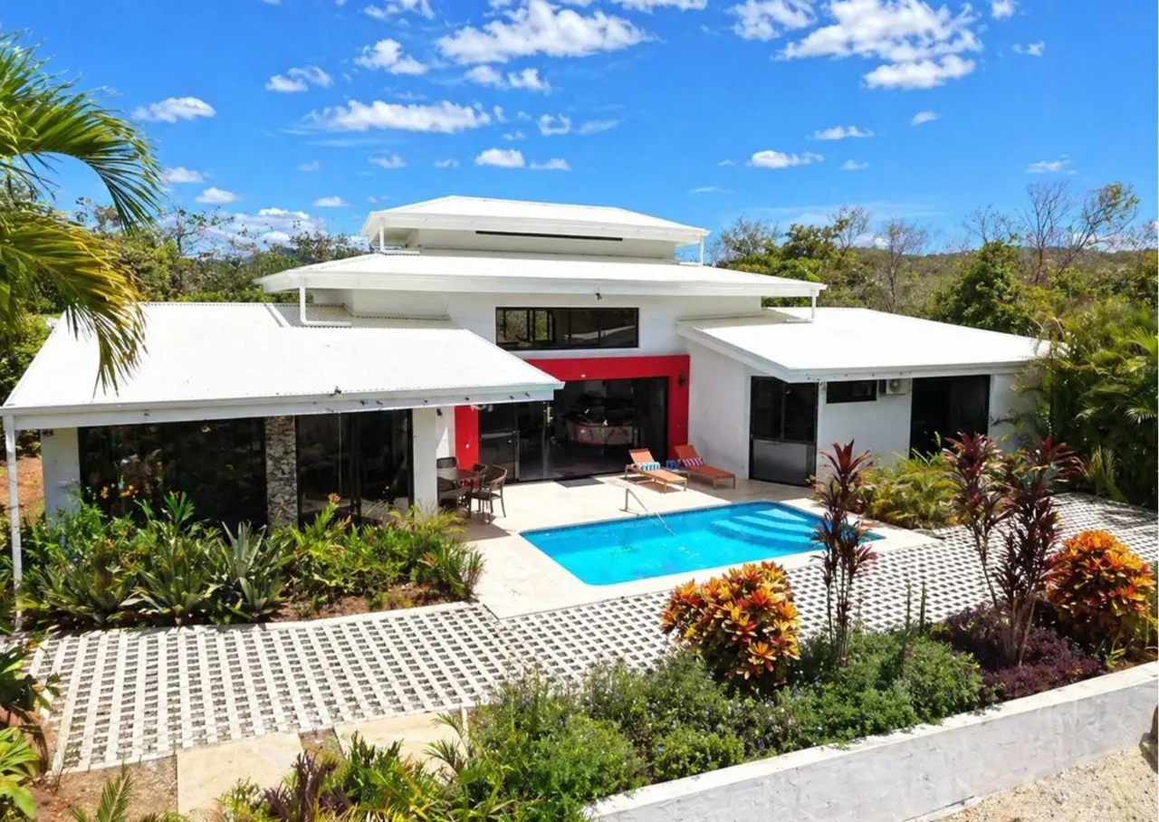 Ocean View Modern Villa with Pool in Playa Carrillo – Contemporary Home Minutes to Beach
